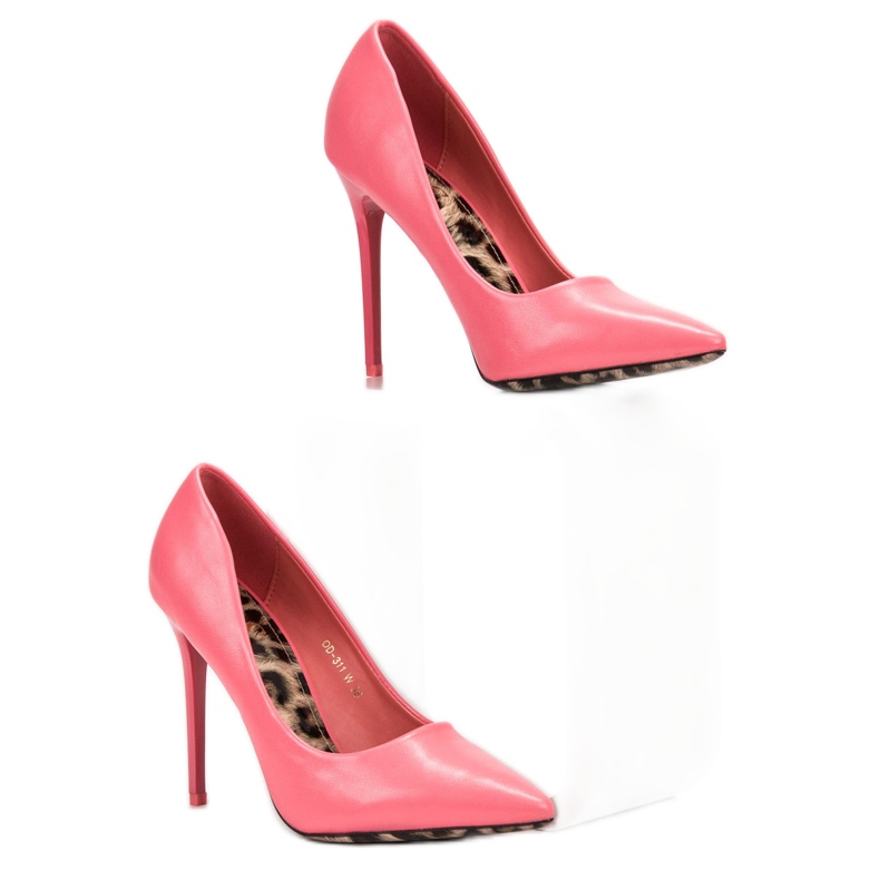 SHELOVET Tacones altos sexy rosado 2