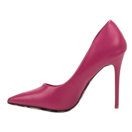 SHELOVET Tacones altos sexy rosado 5