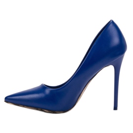 SHELOVET Tacones altos sexy azul 3