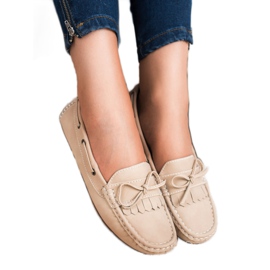 SHELOVET Mocasines con lazo marrón 3