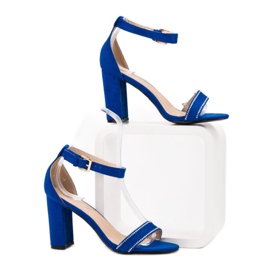 Abloom Sandalias con cristales azul 3