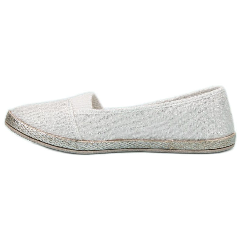 SHELOVET Zapatillas slip-on blanco 1