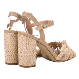 Sandalias VICES trenzadas marrón 1 Sandalias VICES trenzadas marrón 1