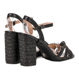 Sandalias VICES trenzadas negro 1