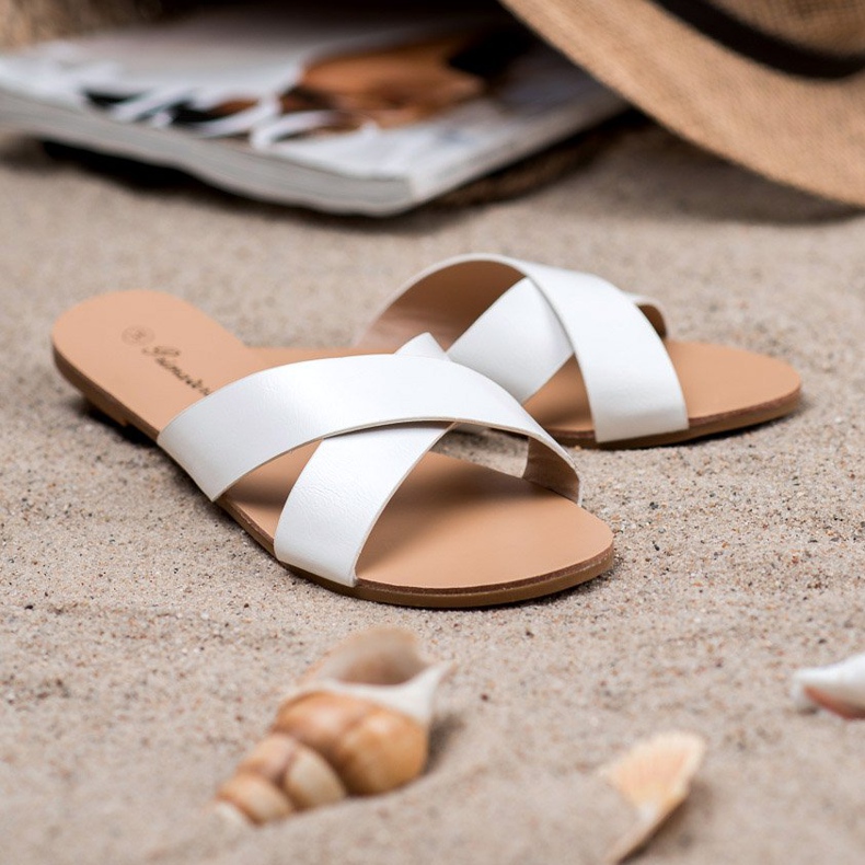 Primavera Zapatillas planas cómodas blanco 2