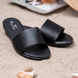 Clowse Pantuflas Negras Clásicas negro 1 Clowse Pantuflas Negras Clásicas negro 1