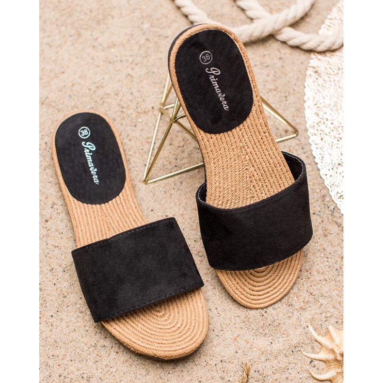 Primavera Zapatillas de gamuza negro 2