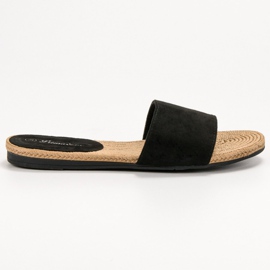 Primavera Zapatillas de gamuza negro 5
