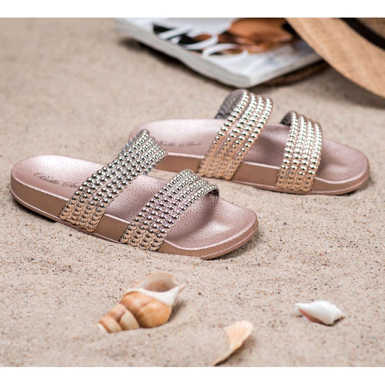 Bello Star Pantuflas con Cuentas amarillo 1