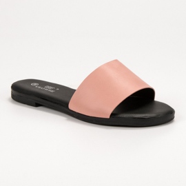 Clowse Pantuflas clásicas en polvo rosado 4