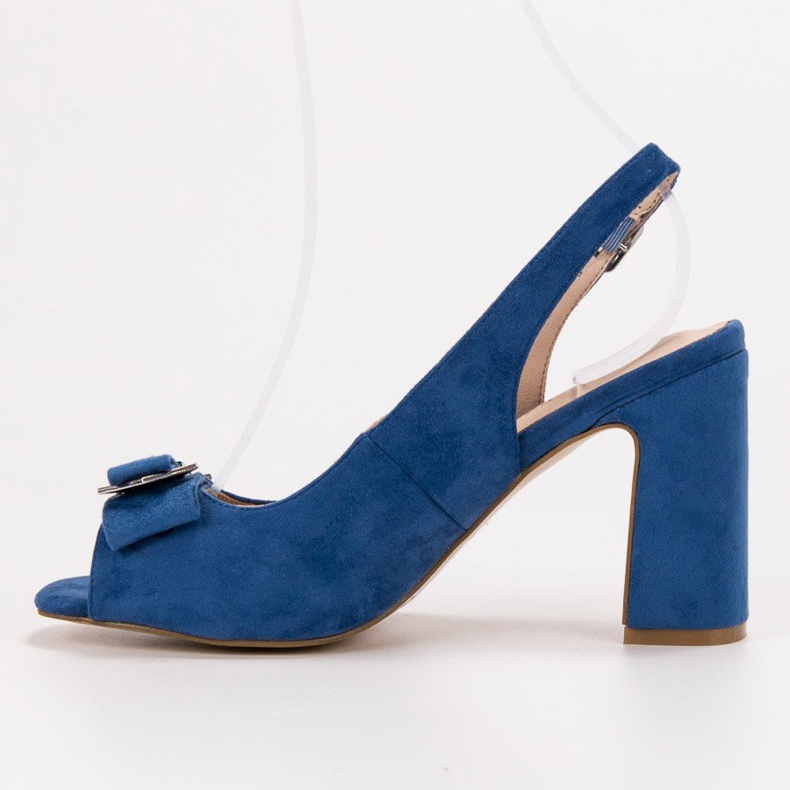 SHELOVET Sandalias en una barra azul 1 SHELOVET Sandalias en una barra azul 1