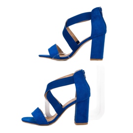 Sandalias de aciano en el deslizador VINCEZA azul 5