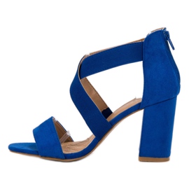 Sandalias de aciano en el deslizador VINCEZA azul 3