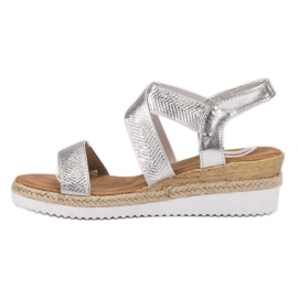 Anesia Paris Sandalias sin cordones en la plataforma gris 3