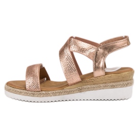 Anesia Paris Sandalias sin cordones en la plataforma amarillo 3