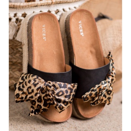 Vices Zapatillas de moda con estampado de animales negro 4