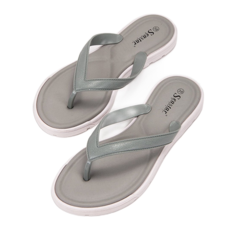 Seastar Chanclas de goma gris 2
