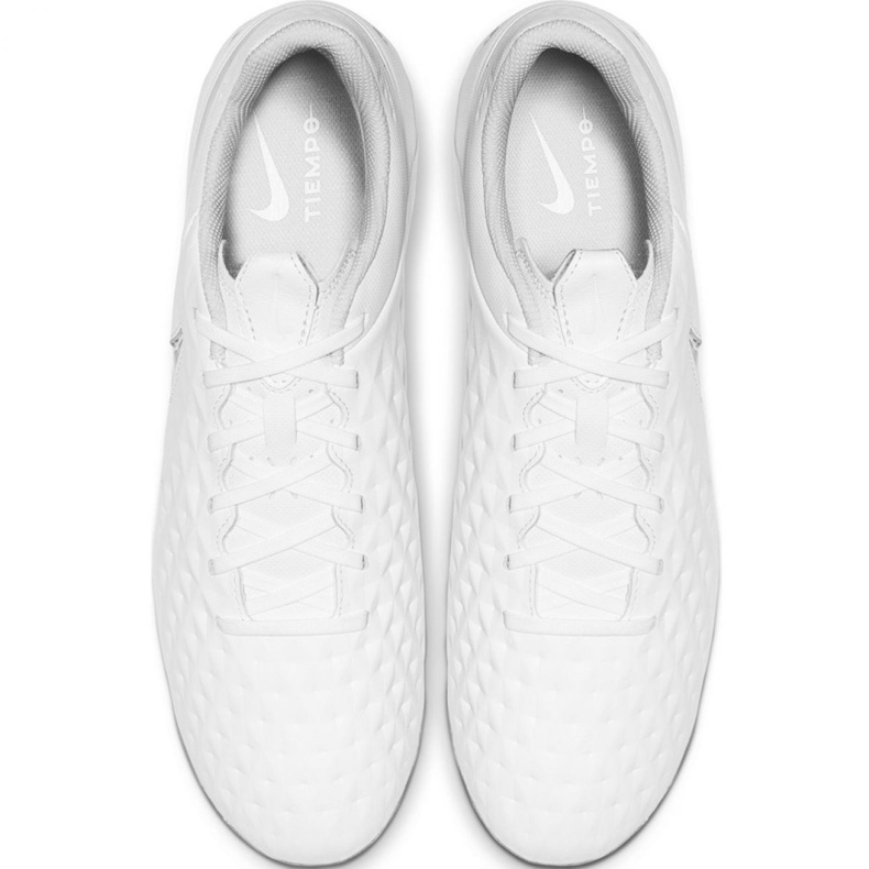 Zapatillas de fútbol Nike Tiempo Legend 8 Academy FG / MG AT5292 100 blanco blanco 1