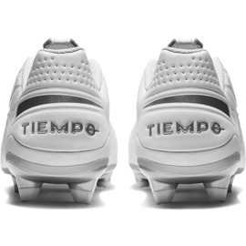 Zapatillas de fútbol Nike Tiempo Legend 8 Academy FG / MG AT5292 100 blanco blanco 4