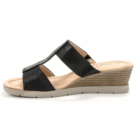 Sandalias de cuña VINCEZA negro 3