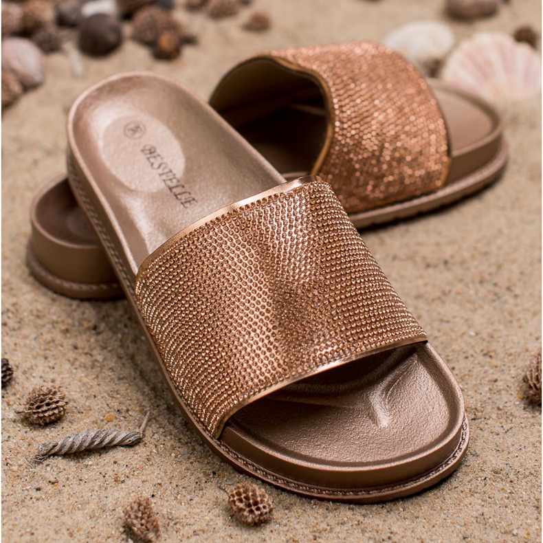 Bestelle Pantuflas De Goma Con Circonita Cúbica amarillo 2