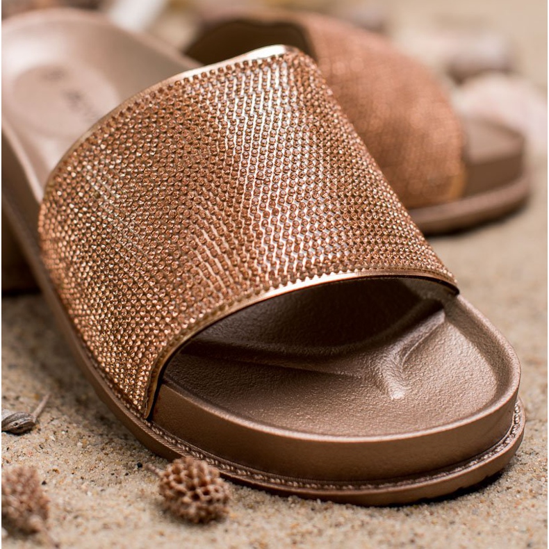 Bestelle Pantuflas De Goma Con Circonita Cúbica amarillo 1