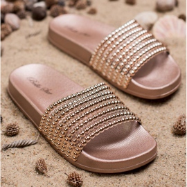 Bello Star Pantuflas de goma para mujer rosado 4