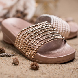 Bello Star Pantuflas de goma para mujer rosado 2