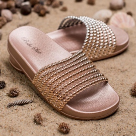 Bello Star Pantuflas de goma para mujer rosado 3