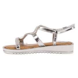 SHELOVET Sandalias en la plataforma gris 2