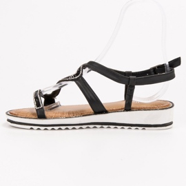 SHELOVET Sandalias en la plataforma negro 5