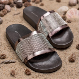 Erynn Pantuflas Con Circonita Cúbica negro 3