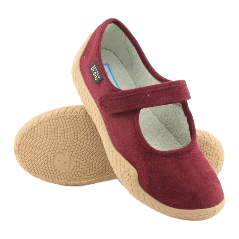Zapatos mujer Dr.ORTO Befado pu-young pu 197D003 burdeos rojo 3