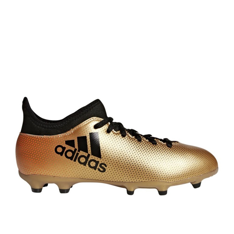 Botas de fútbol Adidas X 17.3 Fg Jr CP8990 oro blanco dorado 1