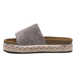 Jumex Zapatillas Decoradas En La Plataforma gris 2