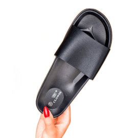 Clowse Pantuflas negras para mujer negro 4