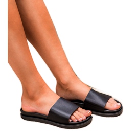 Clowse Pantuflas negras para mujer negro 1 Clowse Pantuflas negras para mujer negro 1