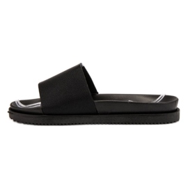 Clowse Pantuflas negras para mujer negro 3
