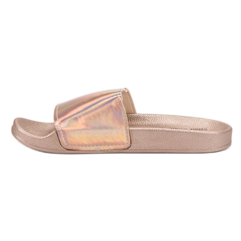 Small Swan Zapatillas de moda de oro rosa 1