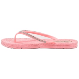 Seastar Chanclas Con Circonita Cúbica rosado 1