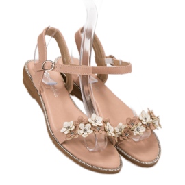 Forever Folie Sandalias Con Flores rosado 1 Forever Folie Sandalias Con Flores rosado 1