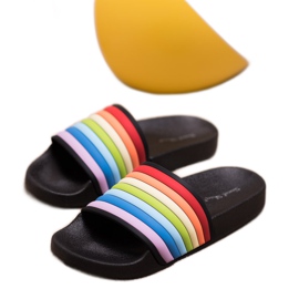 Sweet Shoes Chanclas de goma de colores negro multicolor 5