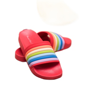 Sweet Shoes Chanclas de goma de colores rojo multicolor 1