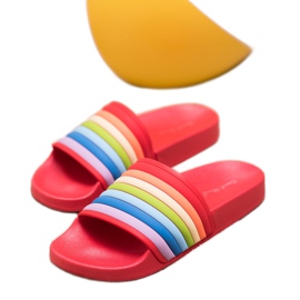 Sweet Shoes Chanclas de goma de colores rojo multicolor 5