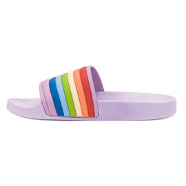 Sweet Shoes Chanclas de goma de colores violeta multicolor 5