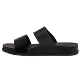 SHELOVET Zapatillas de goma de moda negro 1 SHELOVET Zapatillas de goma de moda negro 1