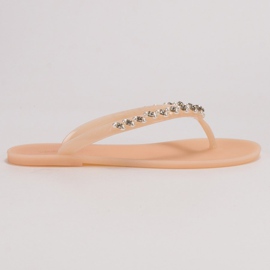 Chanclas con adornos VICES beige 5