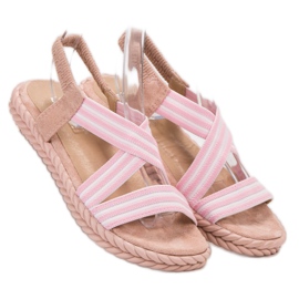 Seastar Sandalias de mujer cómodas rosado 2