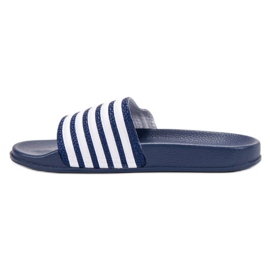 SHELOVET Pantuflas Deportivas Rayas azul 3
