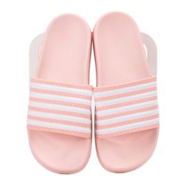SHELOVET Pantuflas Deportivas Rayas rosado 2